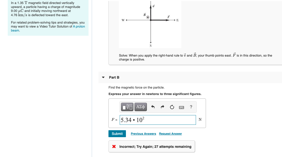 Solved In a 1.35 T magnetic field directed vertically | Chegg.com