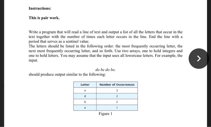 Solved Instructions: This is pair work. Write a program that | Chegg.com