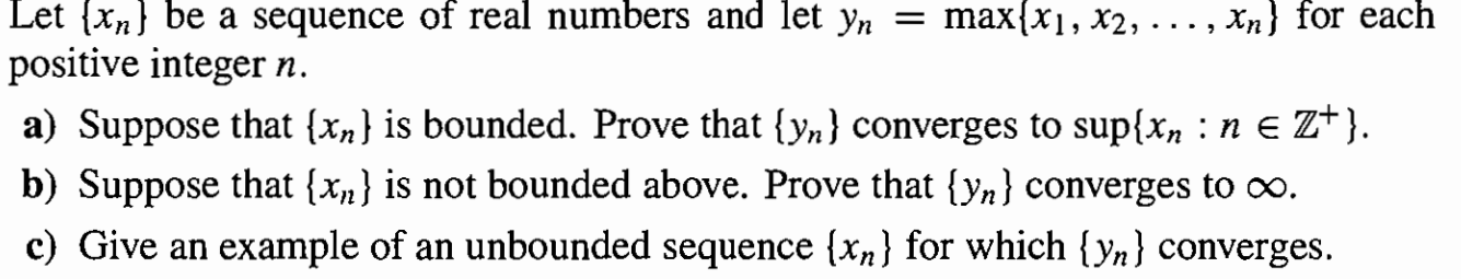 Solved Let Xn Be A Sequence Of Real Numbers And Let 8959