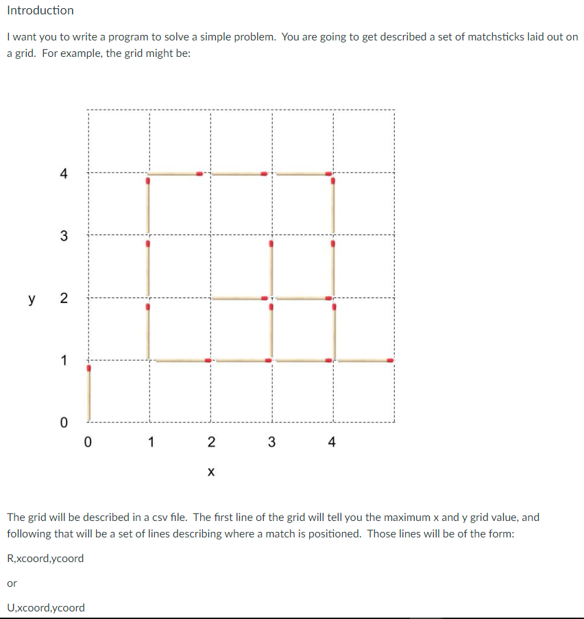 Introduction I want you to write a program to solve a | Chegg.com