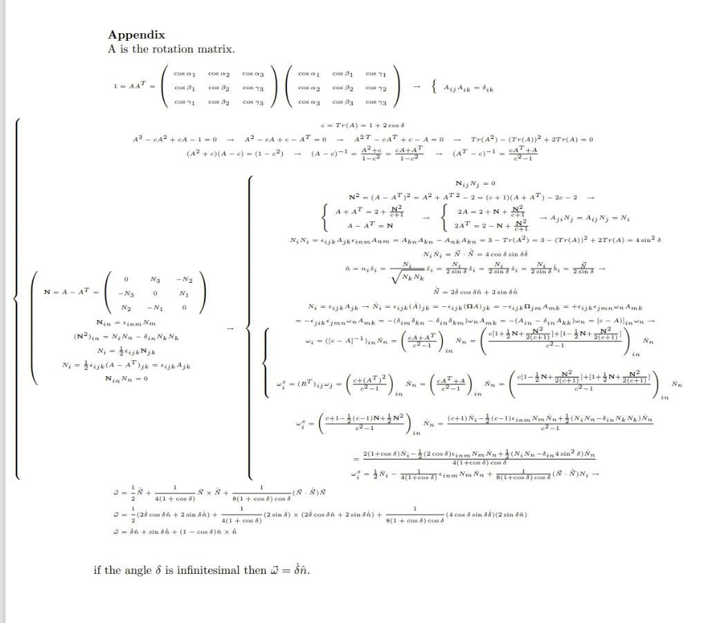 Solved 6 The Angular Velocity Vector For Finite Rotation Chegg Com