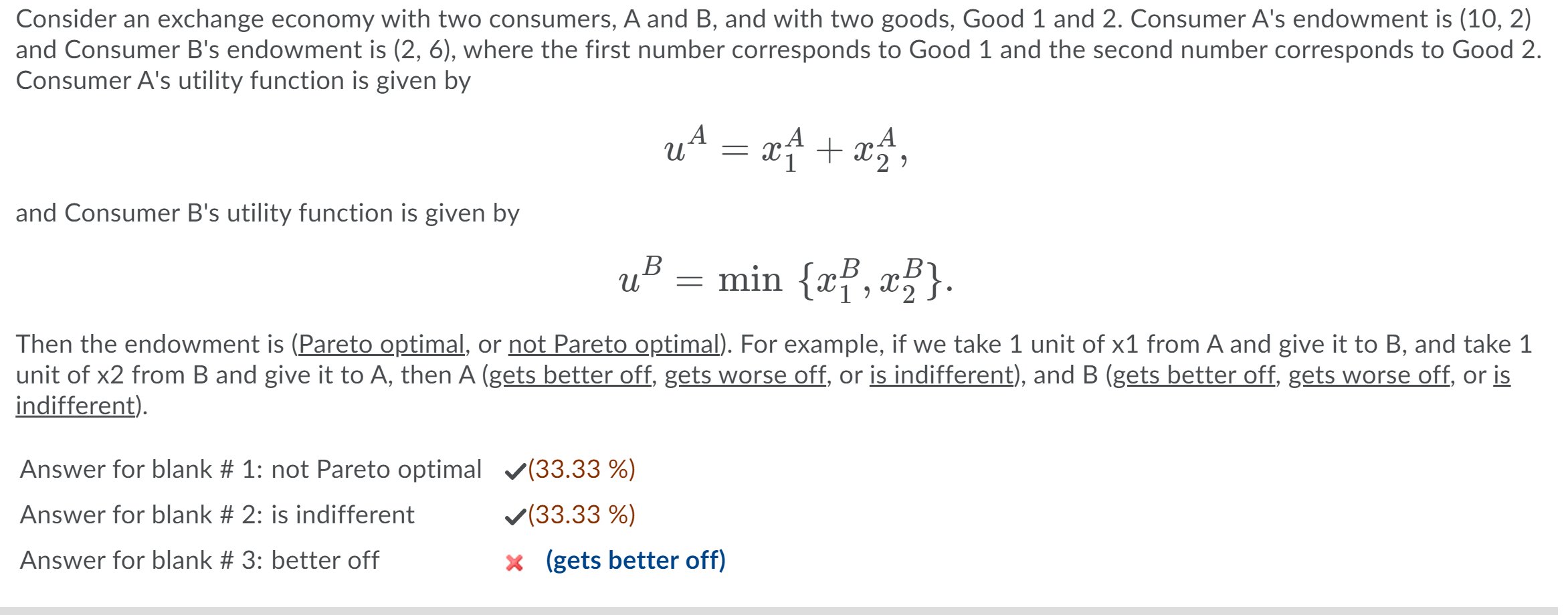 Solved Consider An Exchange Economy With Two Consumers, A | Chegg.com