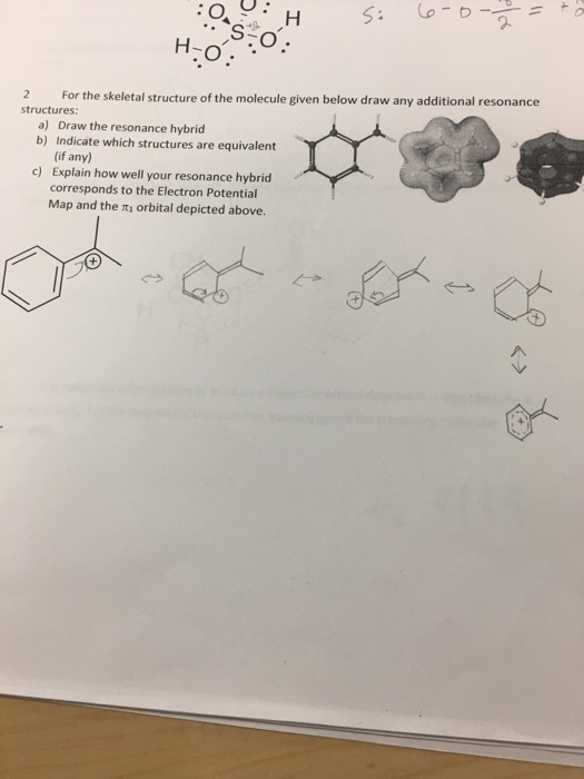 Solved S: 2 For the skeletal structure of the molecule given | Chegg.com