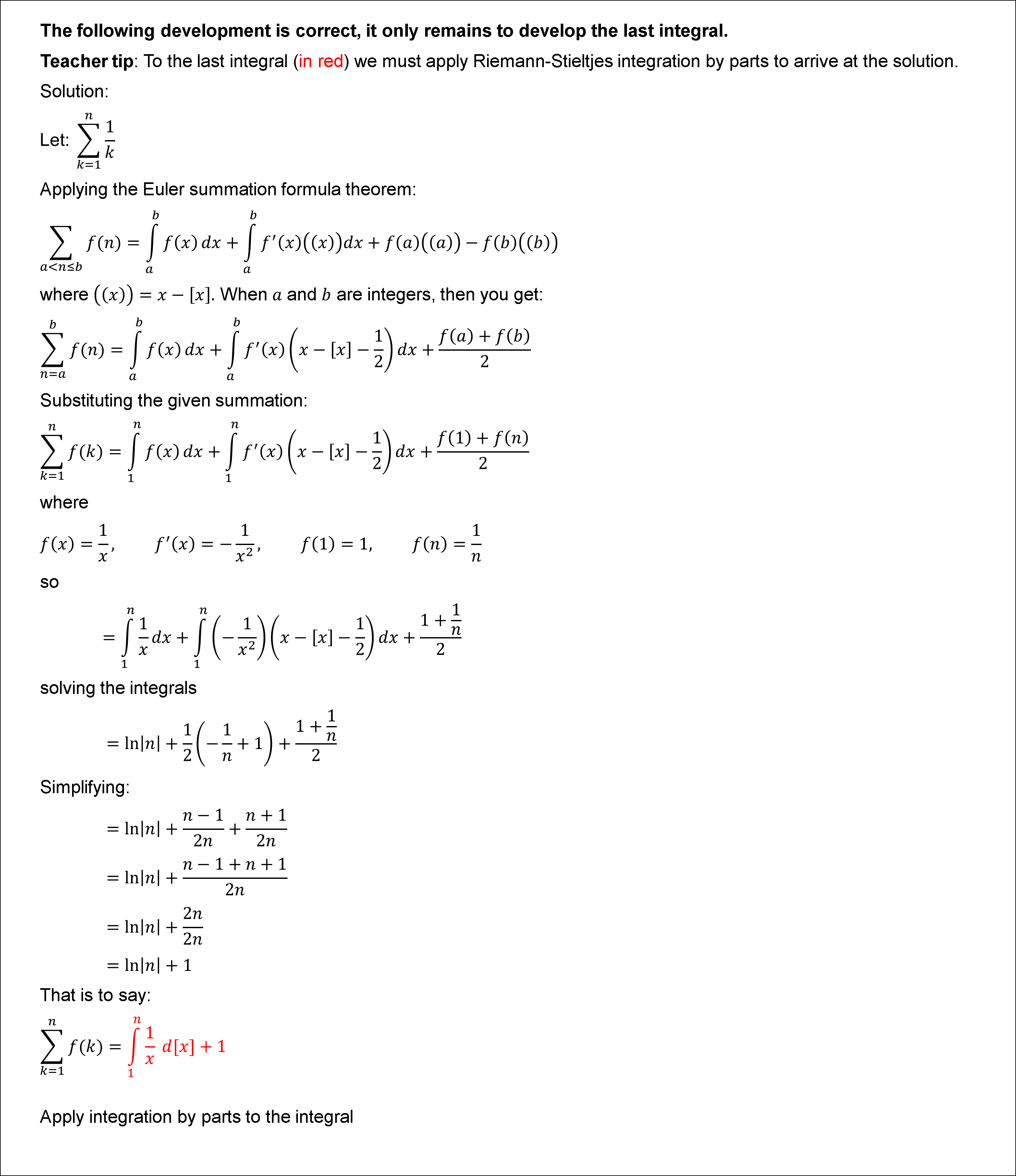 Solved Theorem 7.13 (Euler's Summation Formula). If \\( F | Chegg.com