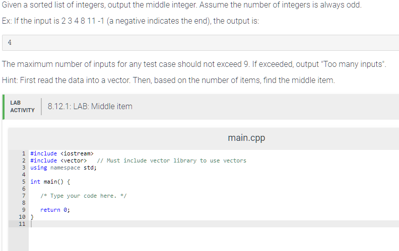 solved-given-sorted-list-integers-output-middle-integer-assume