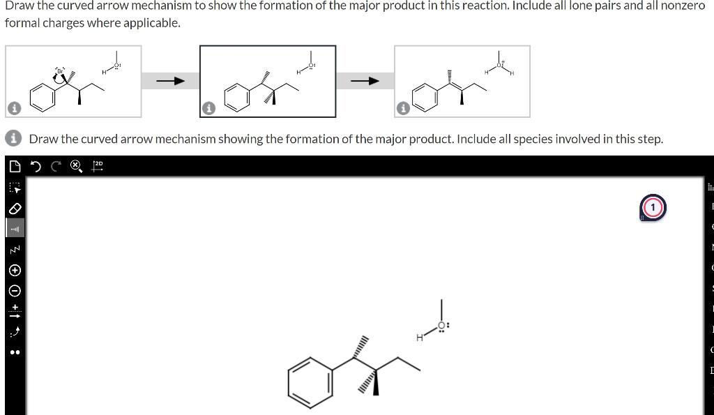 Solved Draw the curved arrow mechanism to show the formation