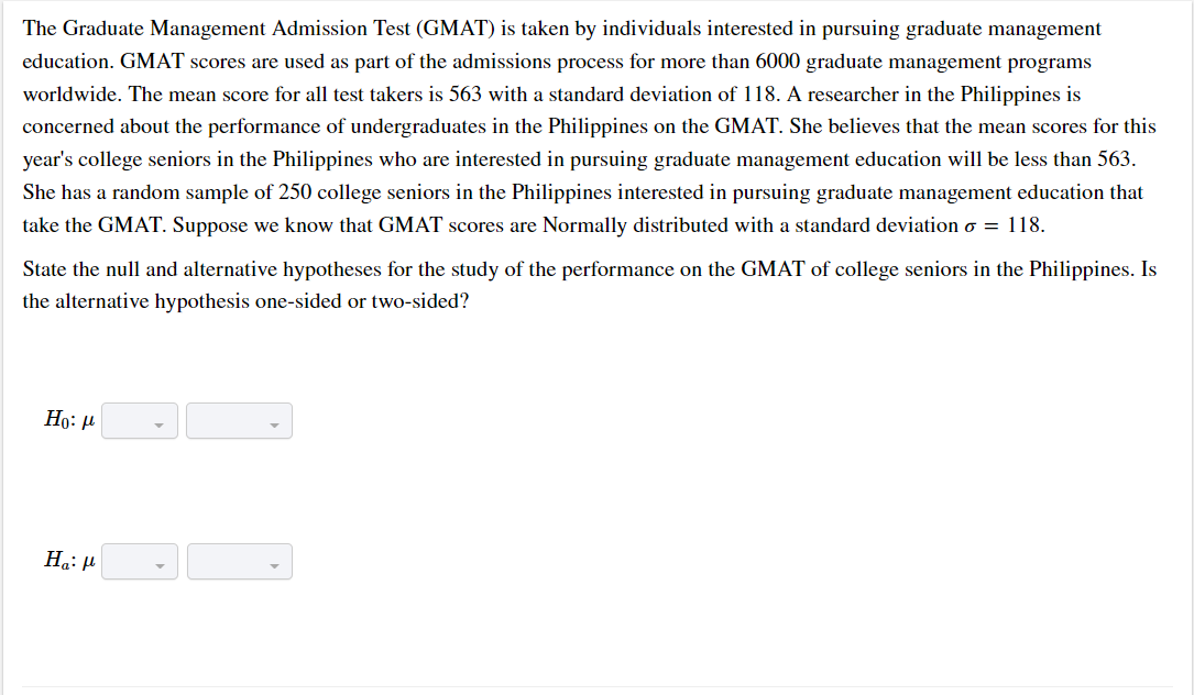 Both the Graduate Management Admissions Test (GMAT) and the