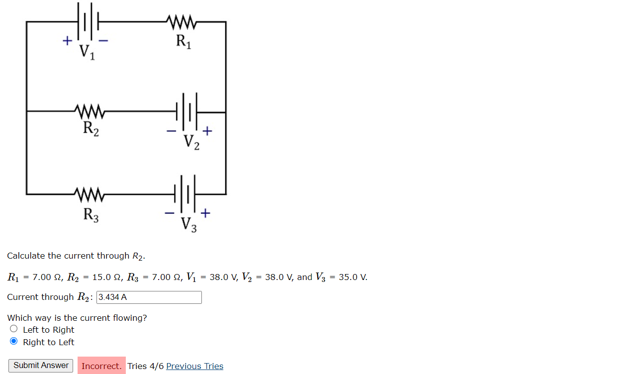 Solved Calculate the current through R2. | Chegg.com