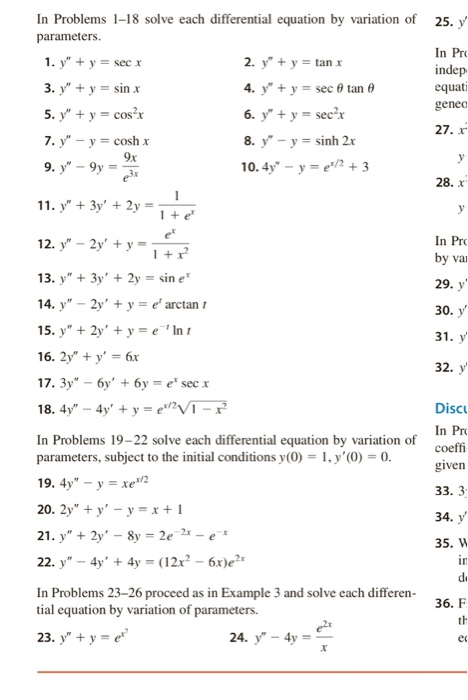 Solved In Problems 1-18 solve each differential equation by | Chegg.com