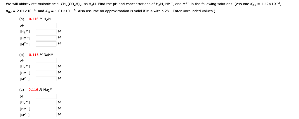 Solved We will abbreviate malonic acid, CH2(CO2H)2, as | Chegg.com