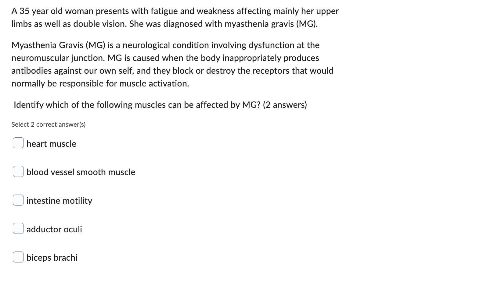 Solved A 35 year old woman presents with fatigue and | Chegg.com