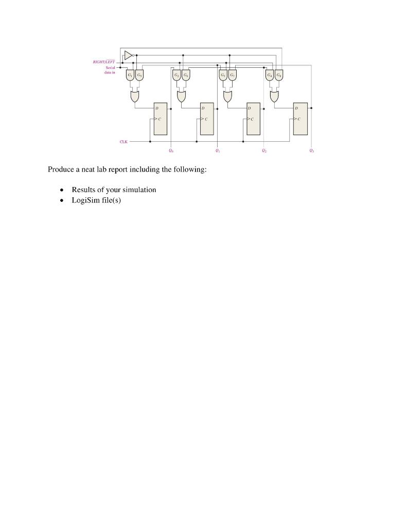 Lab 6b Shift Registers In this lab you will implement | Chegg.com