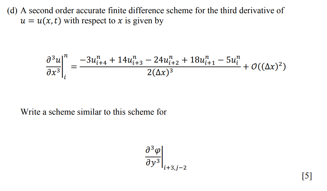 Solved D A Second Order Accurate Finite Difference Scheme 9334