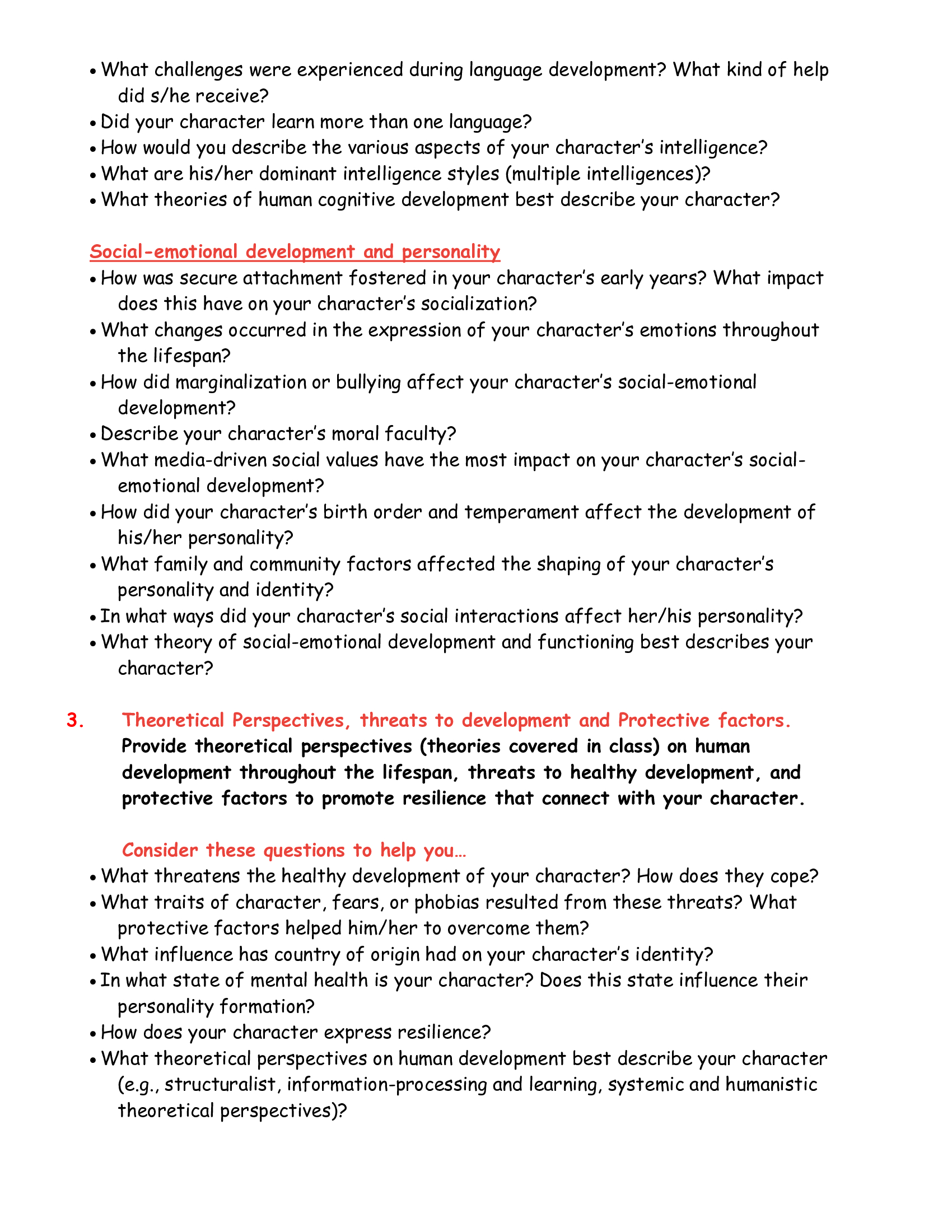 Create a script or novel following this assignment chegg