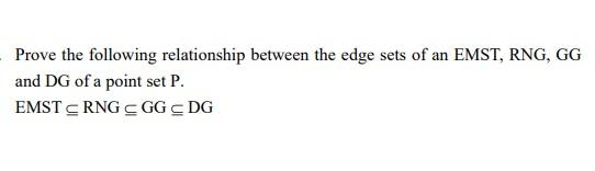 Solved Prove the following relationship between the edge | Chegg.com