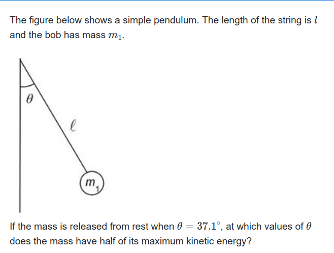 Solved The Figure Below Shows A Simple Pendulum. The Length | Chegg.com