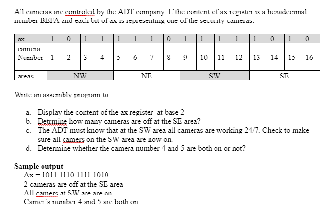 Solved I need help programming this code in C++ ASSEMBLY | Chegg.com