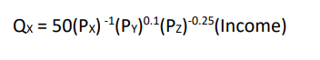 Solved A more flexible way to estimate a demand function is | Chegg.com