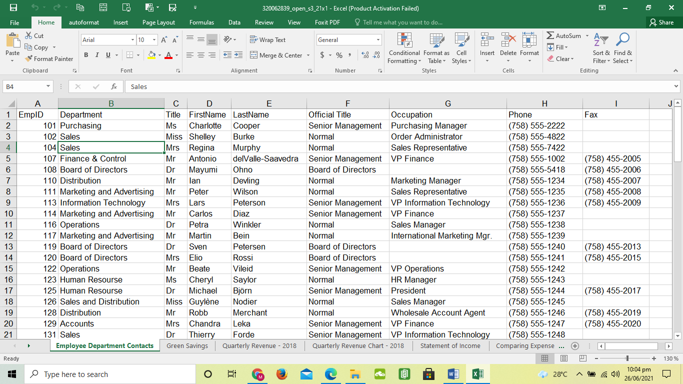 Solved Referencing your completed MS Excel assignment | Chegg.com
