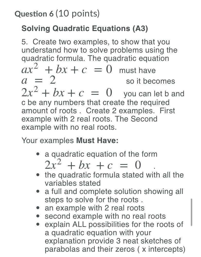 quadratic equation problems