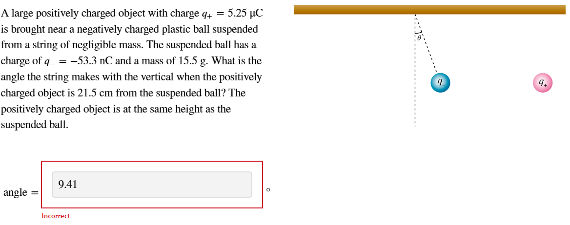 Solved A Large Positively Charged Object With Charge | Chegg.com