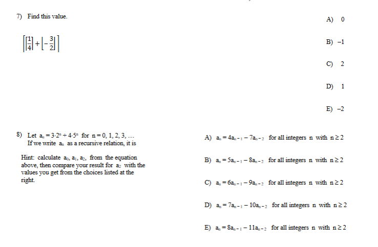 Solved Find this value (show and explain steps)Let an = 3*2n | Chegg.com
