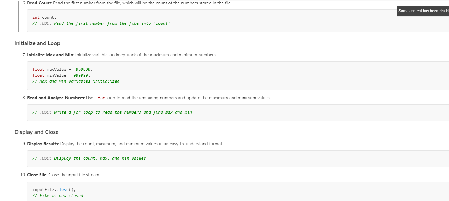 Solved maximum, and the minimum values. What to Do Setup and | Chegg.com