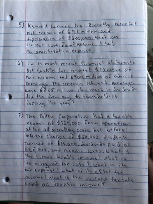 Solved 3.l milian an its net cash leu2 Assums it he )In its | Chegg.com