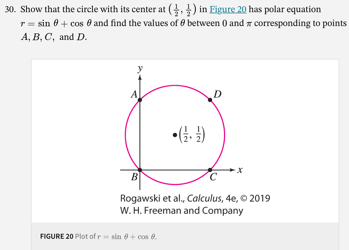 Solved 0 . Show that the circle with its center at (21,21) | Chegg.com