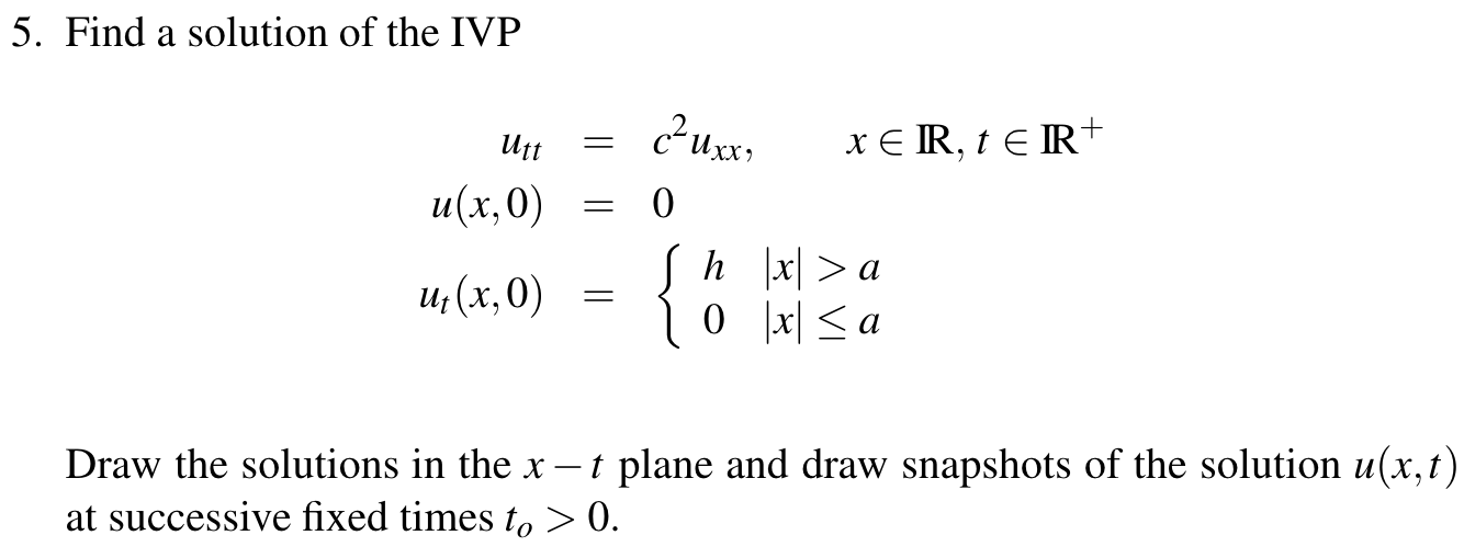 Solved 5. Find a solution of the IVP | Chegg.com