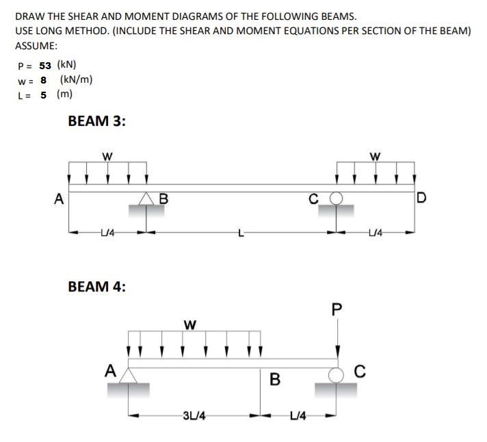 Solved Please Help Me In Beam 3 And Beam 4 Thank You So Much | Chegg.com