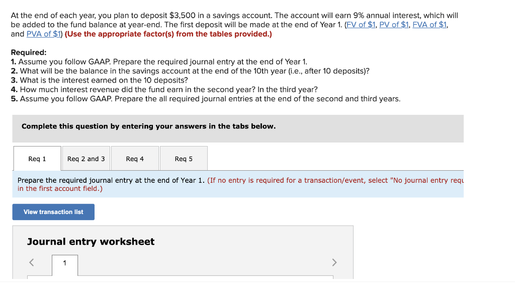 Solved At the end of each year, you plan to deposit $3,500 | Chegg.com