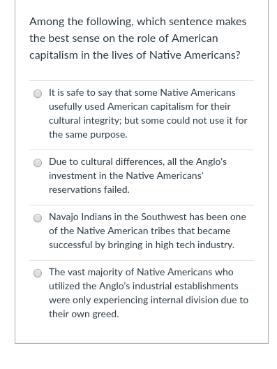 Native american in a deals sentence