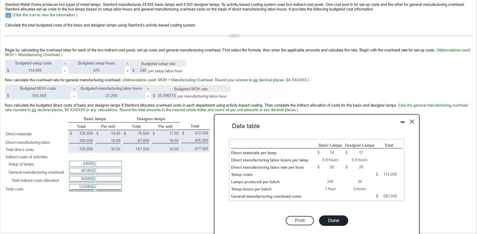 Solved (Click the icon to view the information.) Calculate