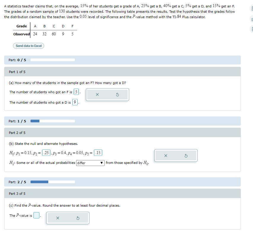 Solved D: Does it accept or reject null hypothesis E: Is | Chegg.com