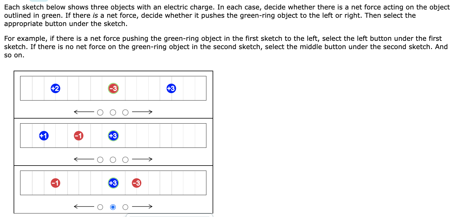 Solved Each sketch below shows three objects with an | Chegg.com