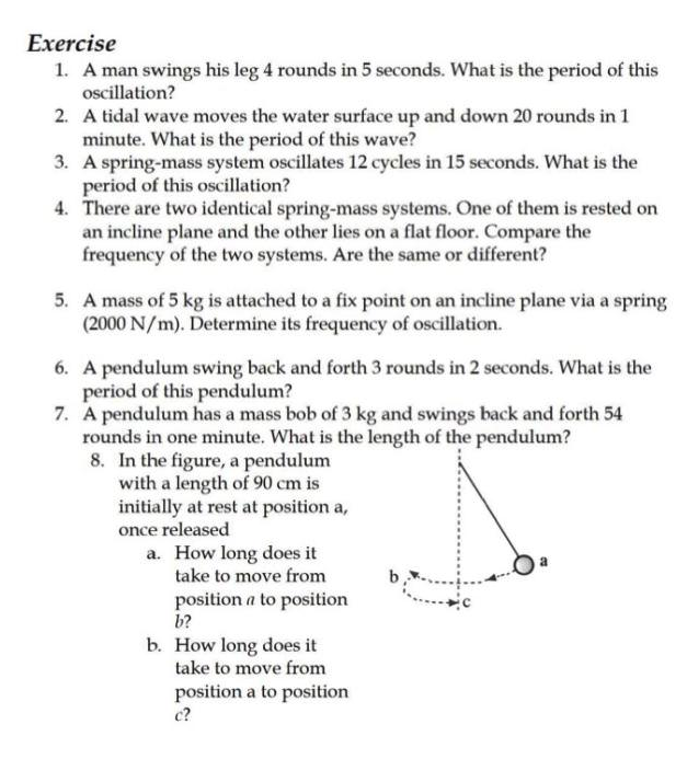 Pendulum swing exercise discount legs