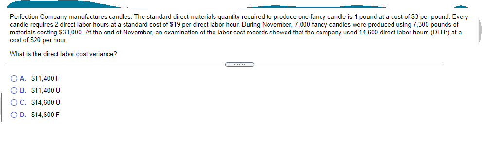 solved-perfection-company-manufactures-candles-the-standard-chegg