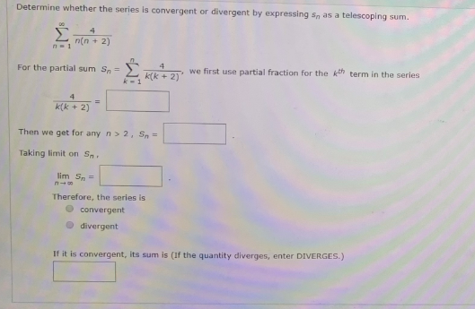 Solved Determine whether the series is convergent or | Chegg.com