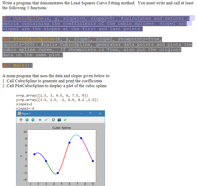 Solved Write a program that demonstrates the Least Squares | Chegg.com