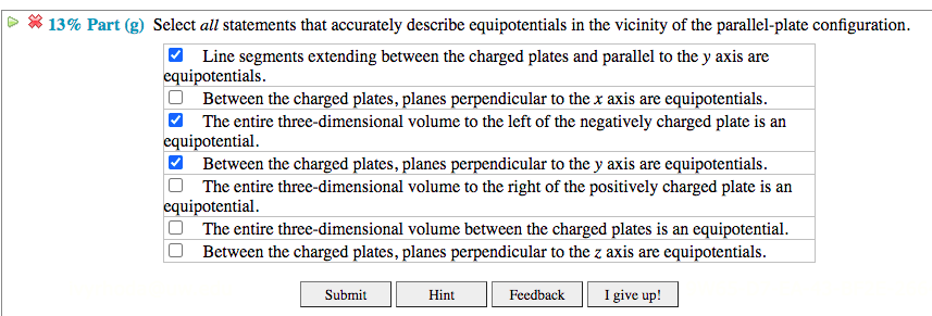 Solved (13%) Problem 6: Two very large parallel plates are | Chegg.com