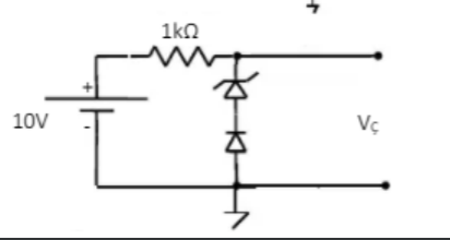 Solved A) In the circuit shown in the figure, the voltage | Chegg.com