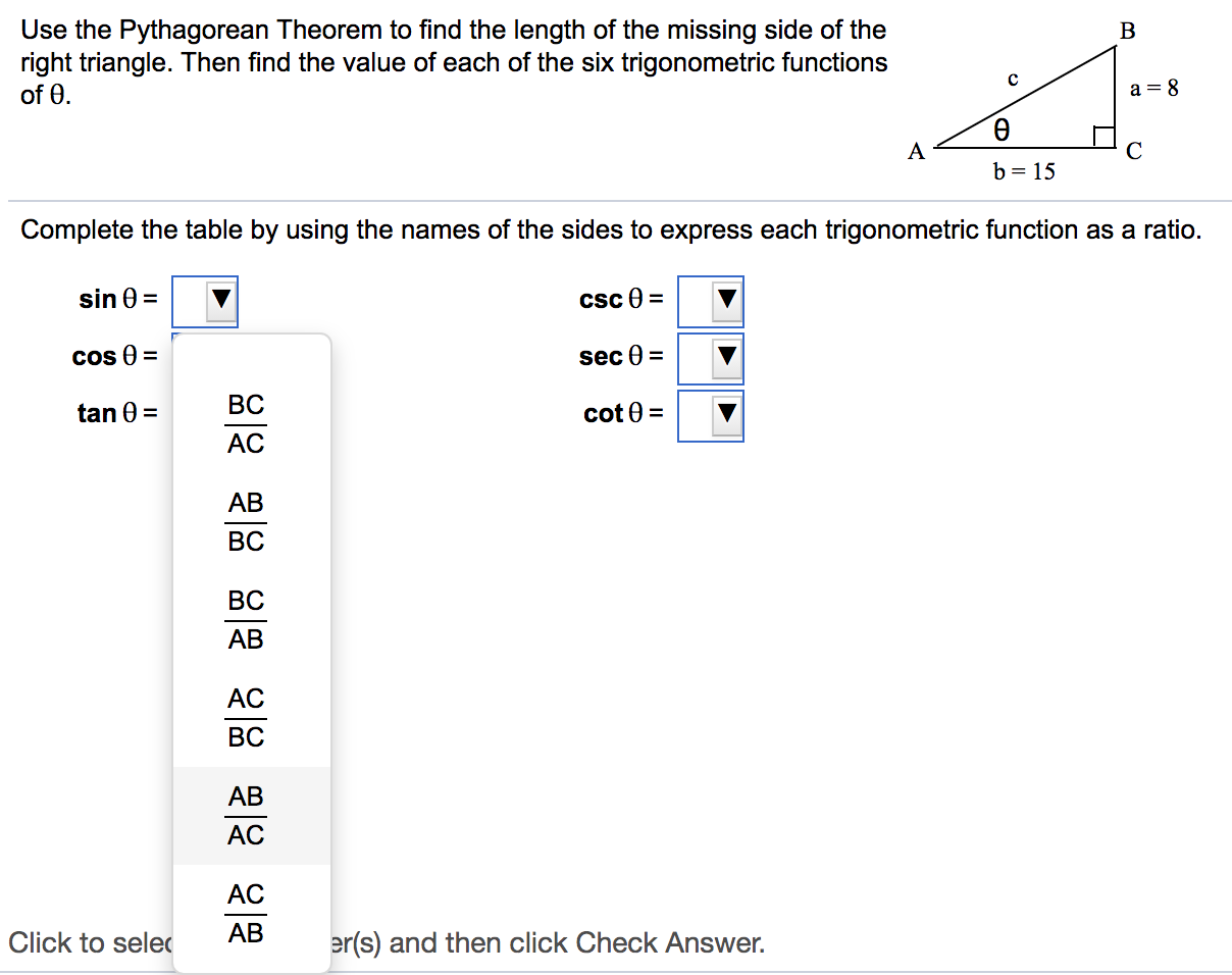 B Use The Pythagorean Theorem To Find The Length Of Cheggcom