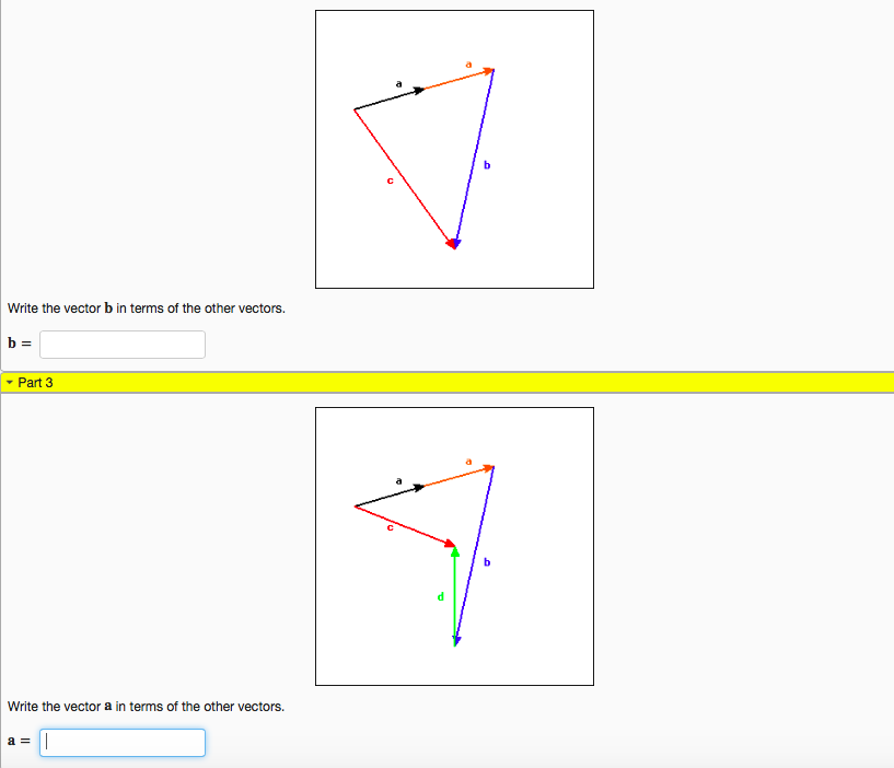 Solved Write The Vector B In Terms Of The Other Vectors B- | Chegg.com