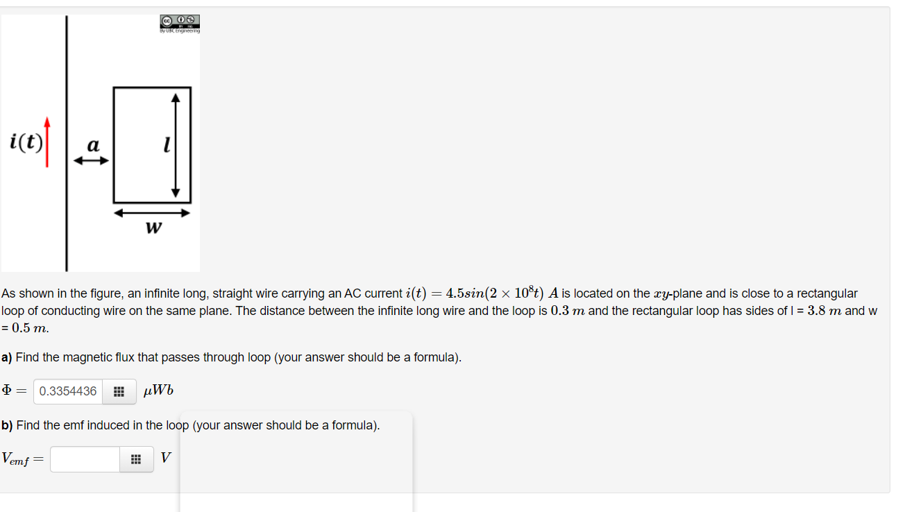 Solved As shown in the figure, an infinite long, straight | Chegg.com