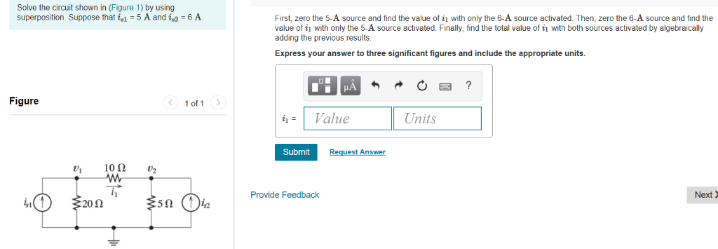 Solved Solve the circuit shown in (Figure 1) by using | Chegg.com
