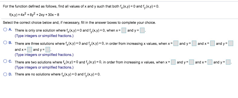 Solved For The Function Defined As Follows Find All Values Chegg Com