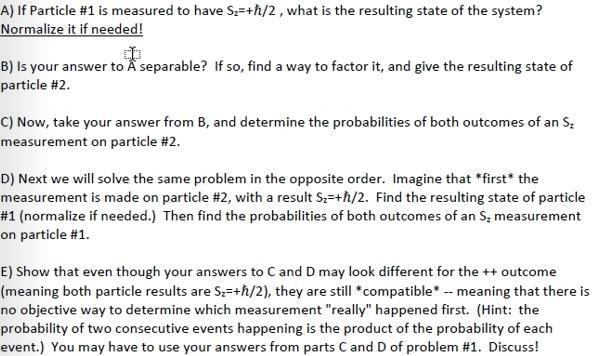 Solved It + +21+ -> + 1 -> + - --> + 1 +1 A) If Particle | Chegg.com