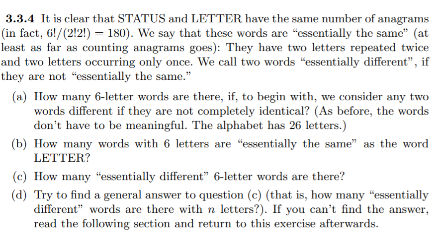 Solved 3.3.4 It is clear that STATUS and LETTER have the Chegg