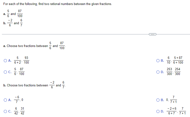 Solved For each of the following, find two rational numbers | Chegg.com